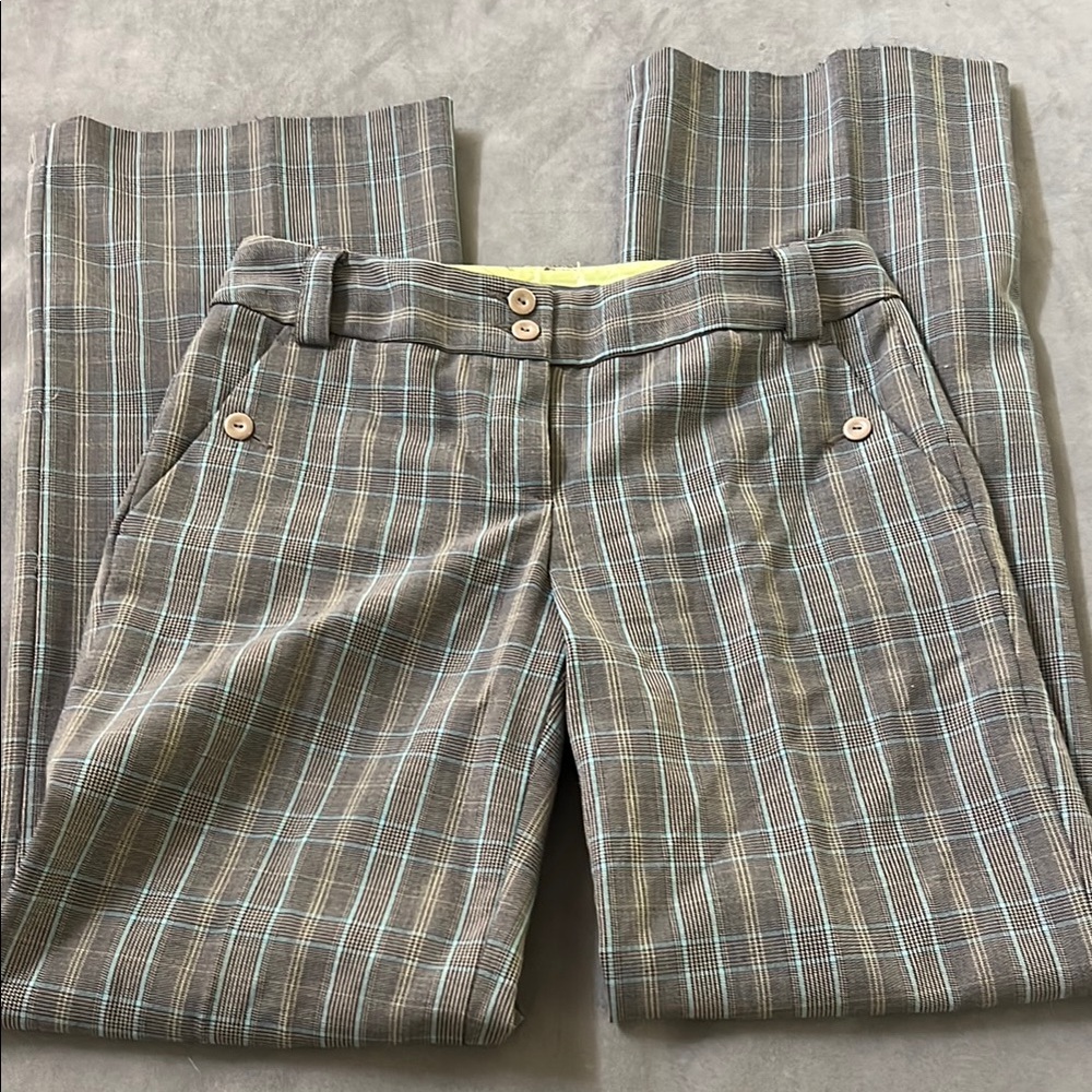 Liz Claiborne Houndstooth Plaid Trousers